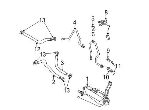 2002 Toyota Highlander Trans Oil Cooler Diagram