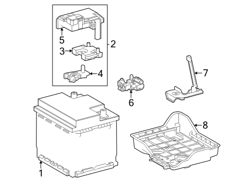2023 Toyota bZ4X Battery Assembly Diagram for G9510-42060