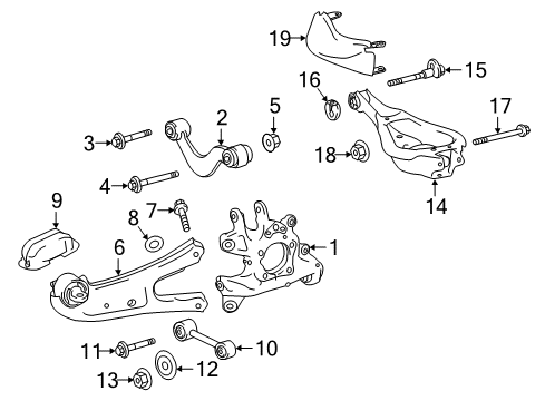 Bolt, Flange Diagram for 90105-A0232