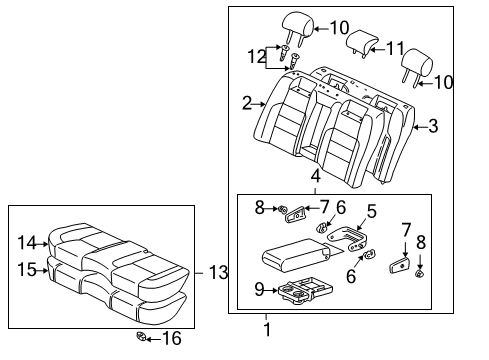 Nut, Cap Diagram for 90176-04015