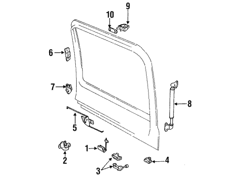 1992 Toyota Land Cruiser Lift Gate Diagram