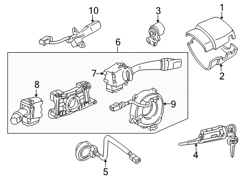 1996 Toyota 4Runner Ignition Lock Diagram