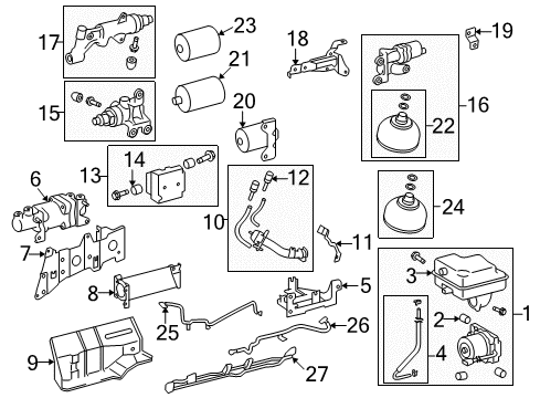 Plug, Breather (For Front Differential), Passenger Side Diagram for 90930-03097