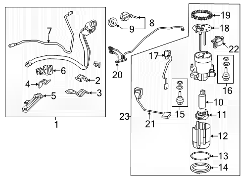 Gasket, Fuel Suction Tube Set Diagram for 77169-48040