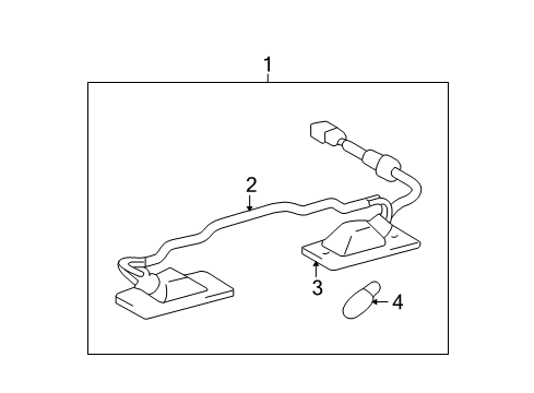 2012 Toyota Highlander License Lamps Diagram