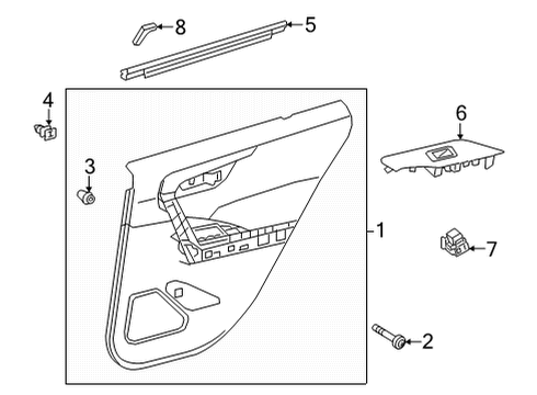 2022 Toyota Corolla Cross Front Door Diagram