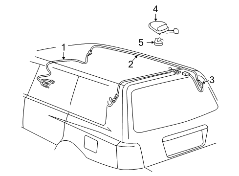 2012 Toyota Highlander Antenna & Radio Diagram