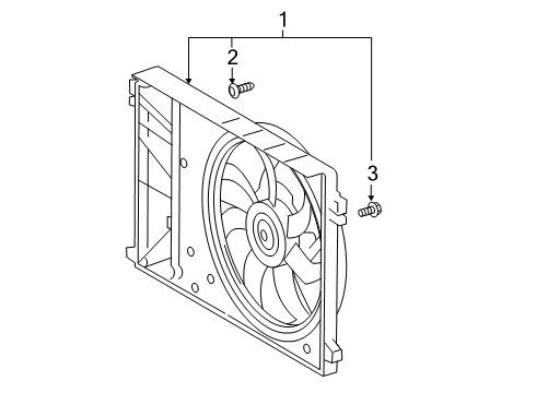 2022 Toyota RAV4 Cooling System, Radiator, Water Pump, Cooling Fan Diagram 1 - Thumbnail