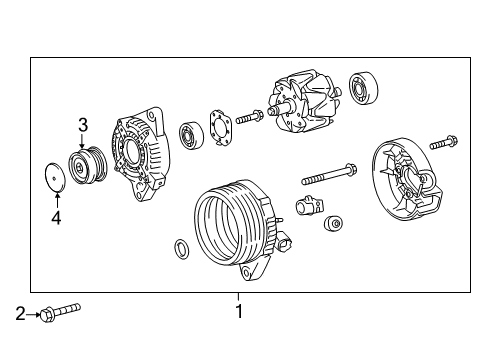 2018 Toyota Corolla iM Alternator Diagram for 27060-37150