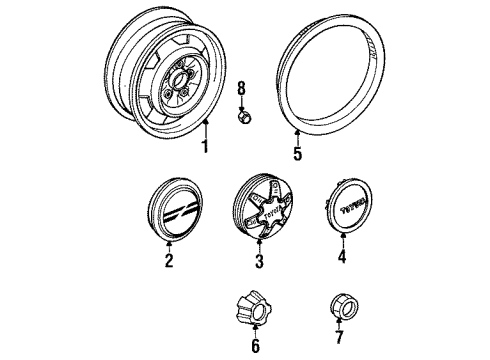 1988 Toyota Pickup Wheels Diagram