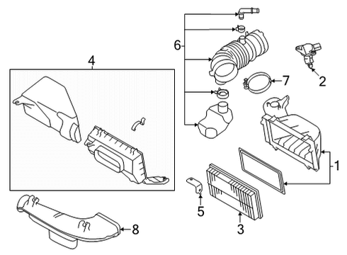 2022 Toyota GR86 Air Cleaner Diagram