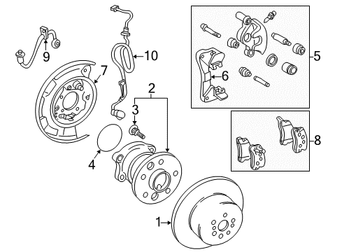 1997 Toyota Camry Rear Brakes Diagram