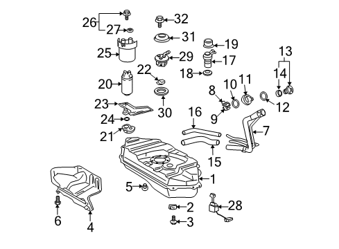 2006 Scion xA Fuel Injection Diagram