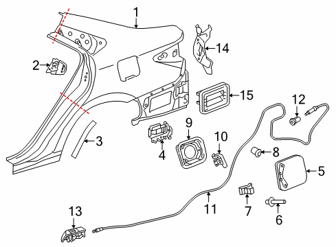 2016 Toyota Camry Fuel Door Diagram