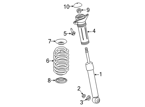 2018 Toyota C-HR Shocks & Components - Rear Diagram