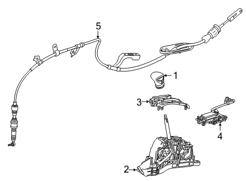 Unit Assembly, Shift Lock Control Diagram for 33560-33380