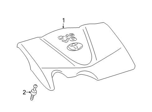 2020 Toyota Sienna Engine Appearance Cover Diagram