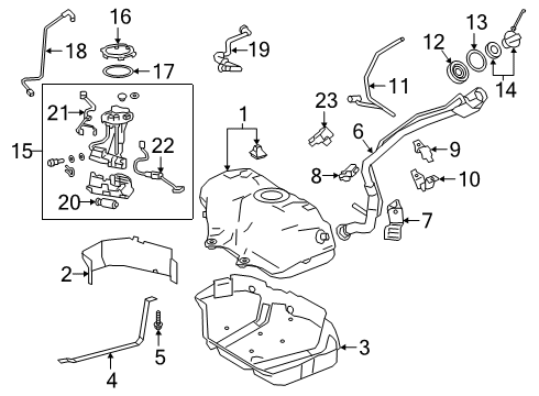 2020 Toyota Avalon Fuel Supply Diagram