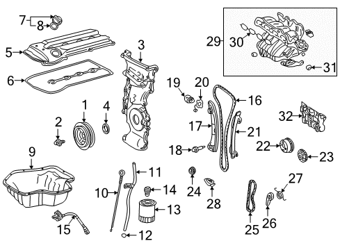 2002 Toyota Camry Throttle Position Sensor Diagram for 89452-30150