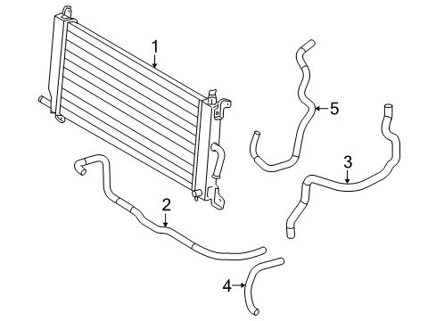 2009 Toyota Highlander Inverter Cooling Components Diagram