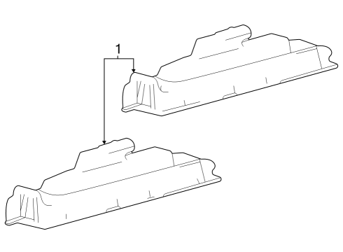 2023 Toyota Prius AWD-e License Lamps Diagram