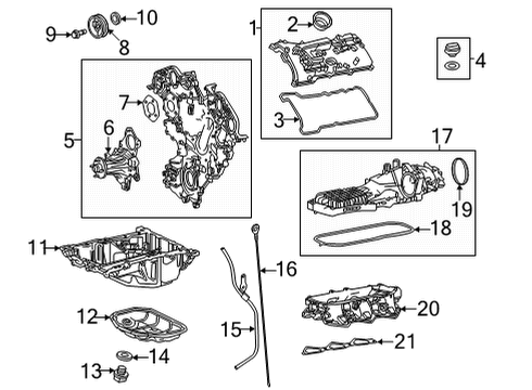 2023 Toyota Tundra Chain Sub-Assembly Diagram for 13506-F4010