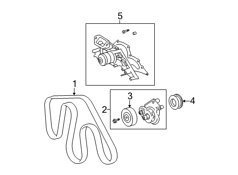 2007 Toyota Tundra Belts & Pulleys, Maintenance Diagram 2 - Thumbnail