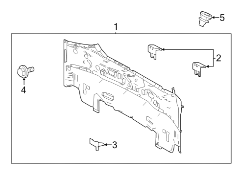 2023 Toyota Prius AWD-e Rear Body Diagram