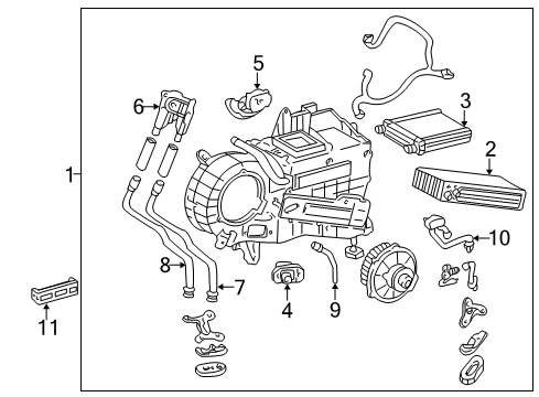 2005 Toyota Sequoia Auxiliary Heater & A/C Diagram