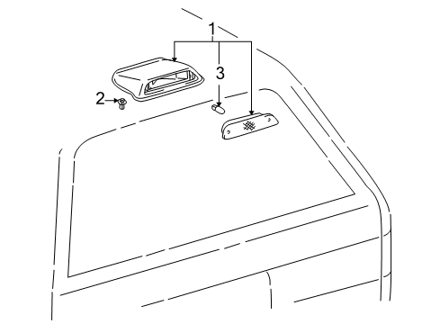 1996 Toyota 4Runner High Mount Lamps Diagram