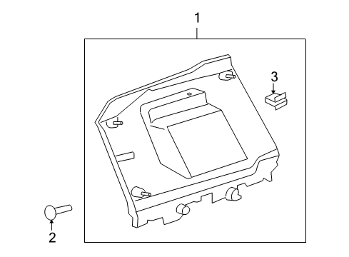 2015 Scion xB Interior Trim - Quarter Panels Diagram