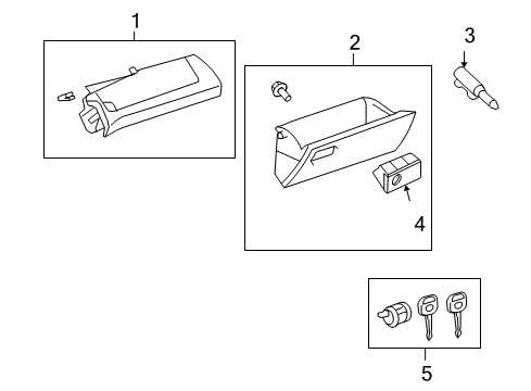 2010 Toyota RAV4 Glove Box Diagram