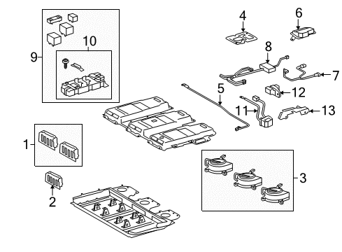 Blower Assembly, Battery Cooling Diagram for G9230-48040