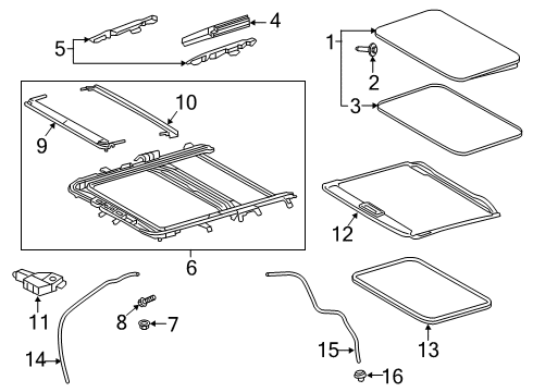 2023 Toyota RAV4 Prime Sunroof Diagram