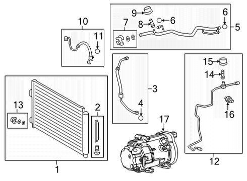 Hose Sub-Assembly, Suction Diagram for 88704-42840
