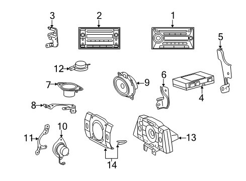 2013 Toyota FJ Cruiser Sound System Diagram