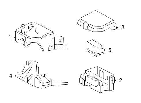 2012 Toyota Yaris Relay Box Diagram for 82741-52080