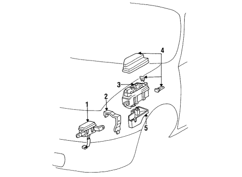 1994 Toyota Tercel Map Sensor Diagram for 89420-16030