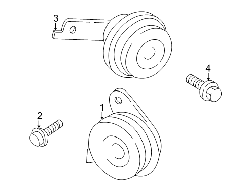 2004 Toyota Echo Anti-Theft Components Diagram
