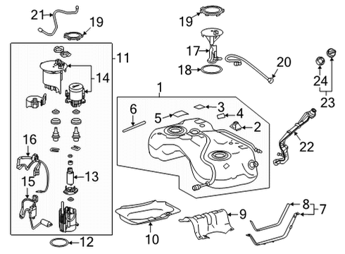 Cushion, Fuel Tank Diagram for 77652-33060