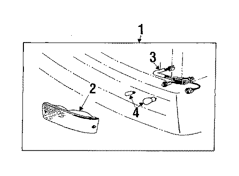 1987 Toyota Van Signal Lamps Diagram