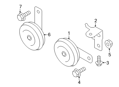 2016 Scion FR-S Horn Diagram
