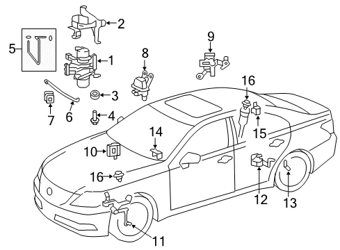 Bolt, With Washer Diagram for 90119-06368