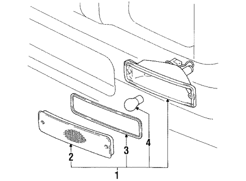 1994 Toyota Pickup Park Lamps Diagram