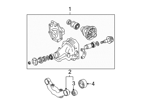2012 Toyota Highlander Axle & Differential - Rear Diagram 2 - Thumbnail
