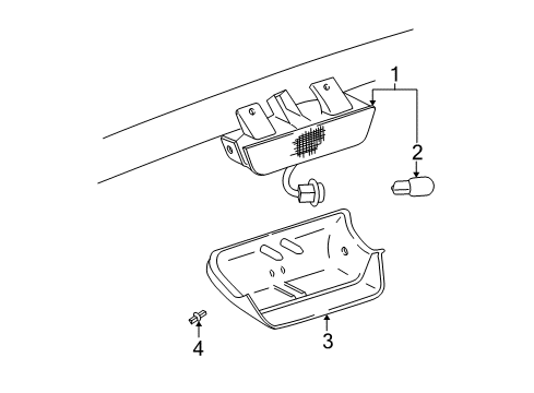 2004 Toyota RAV4 Bulbs Diagram