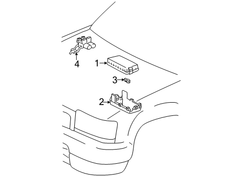 1996 Toyota 4Runner Electrical Components Diagram