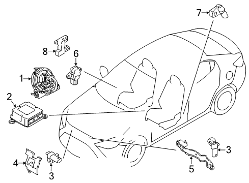 2016 Scion iA Air Bag Components Diagram 2 - Thumbnail