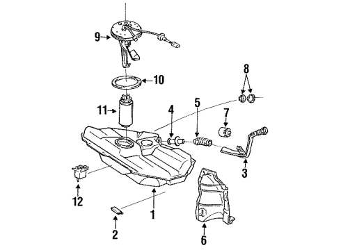 1993 Toyota Tercel Fuel Supply Diagram