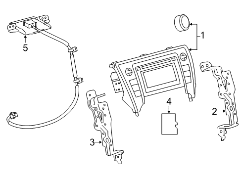 2016 Toyota Camry Navigation System Components Diagram
